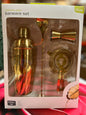 NEW Stainless Steel Barware Set by True Set of 4 shaker, spoon, jigger, strainer