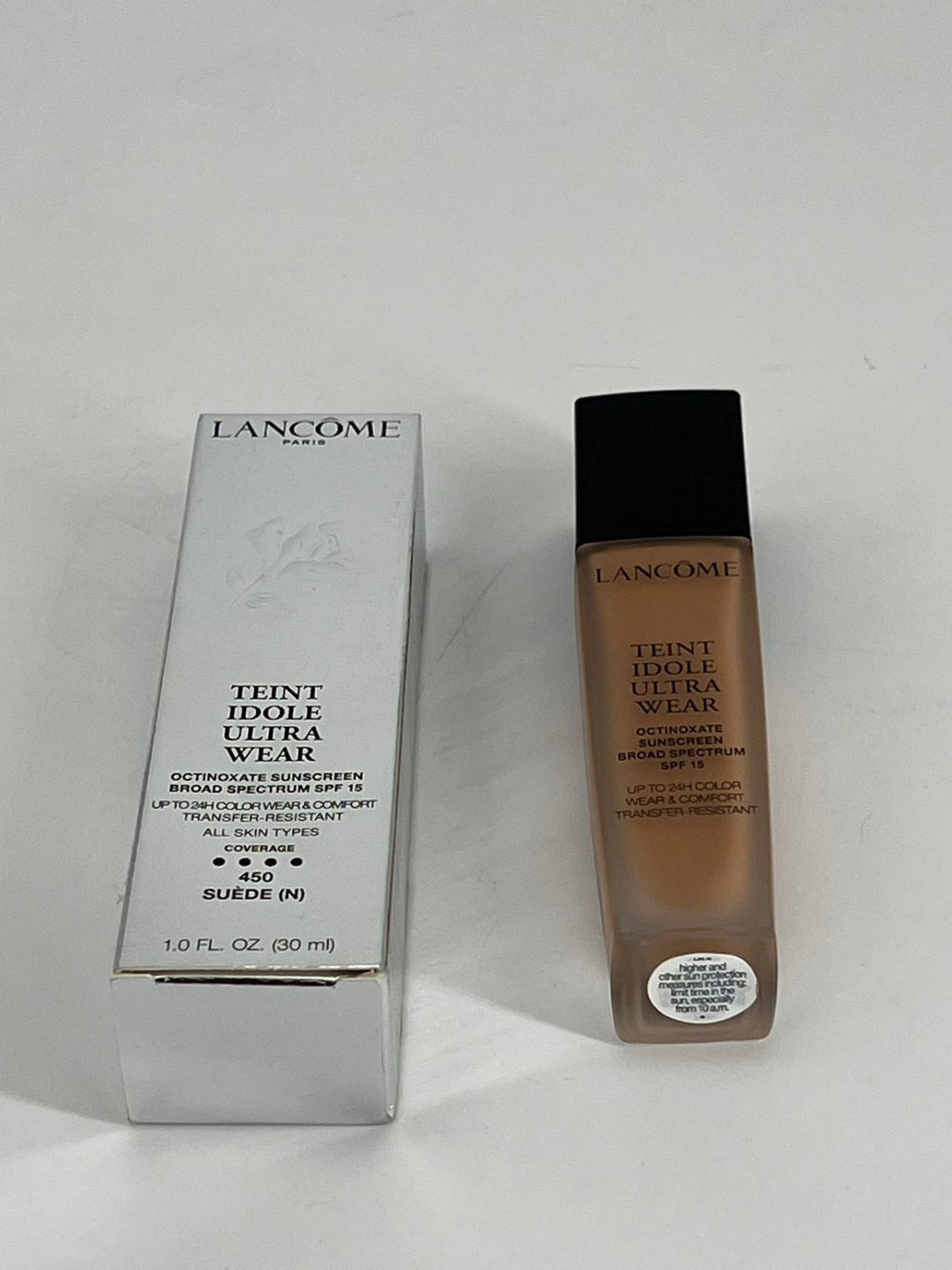 LANCOME ~ TEINT IDOLE ULTRA WEAR & COMFORT FOUNDATION ~ # 450 BISQUE (W) ~ 1 OZ