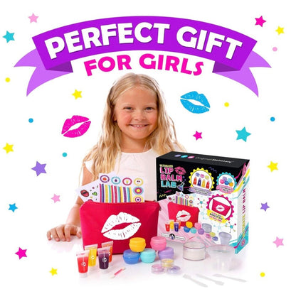 Original Stationery Make Your Own Lip Balm Lab, 24-Piece Lip Gloss Making Kit fo
