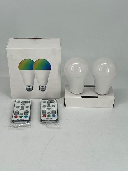 H6014  2-Pack RGBW Color Changing Led Light Bulbs, 10W Led Bulb.
