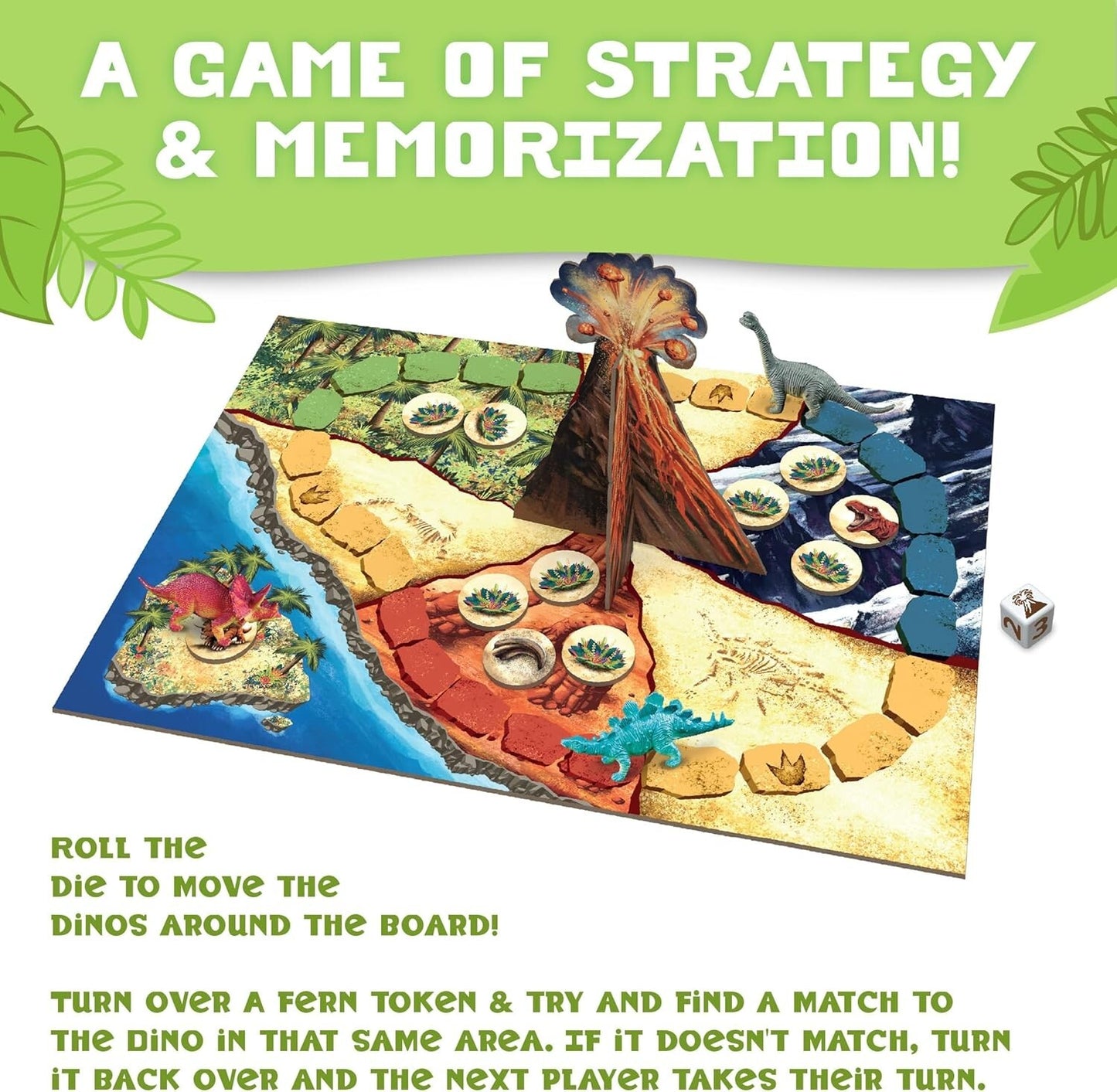 Roll over image to zoom in Peaceable Kingdom Dinosaur Escape Cooperative Memory