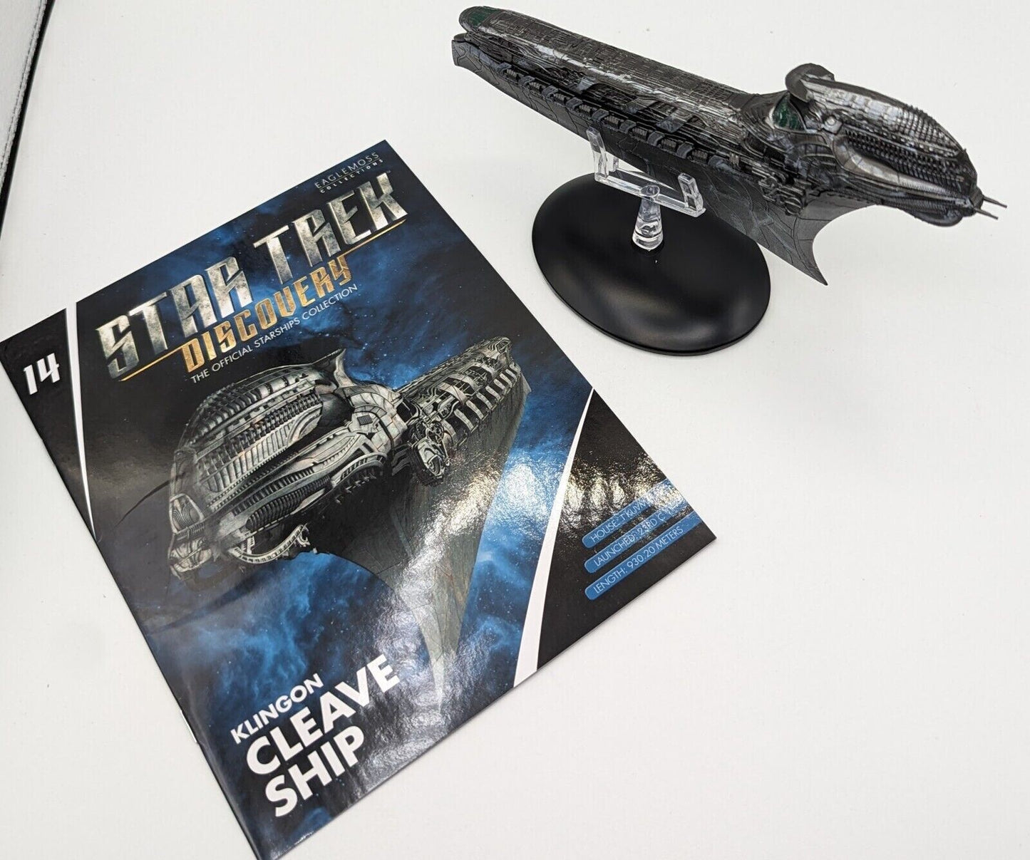 Eaglemoss Star Trek Discovery #14 Klingon Cleave Ship Display New Hero Collector