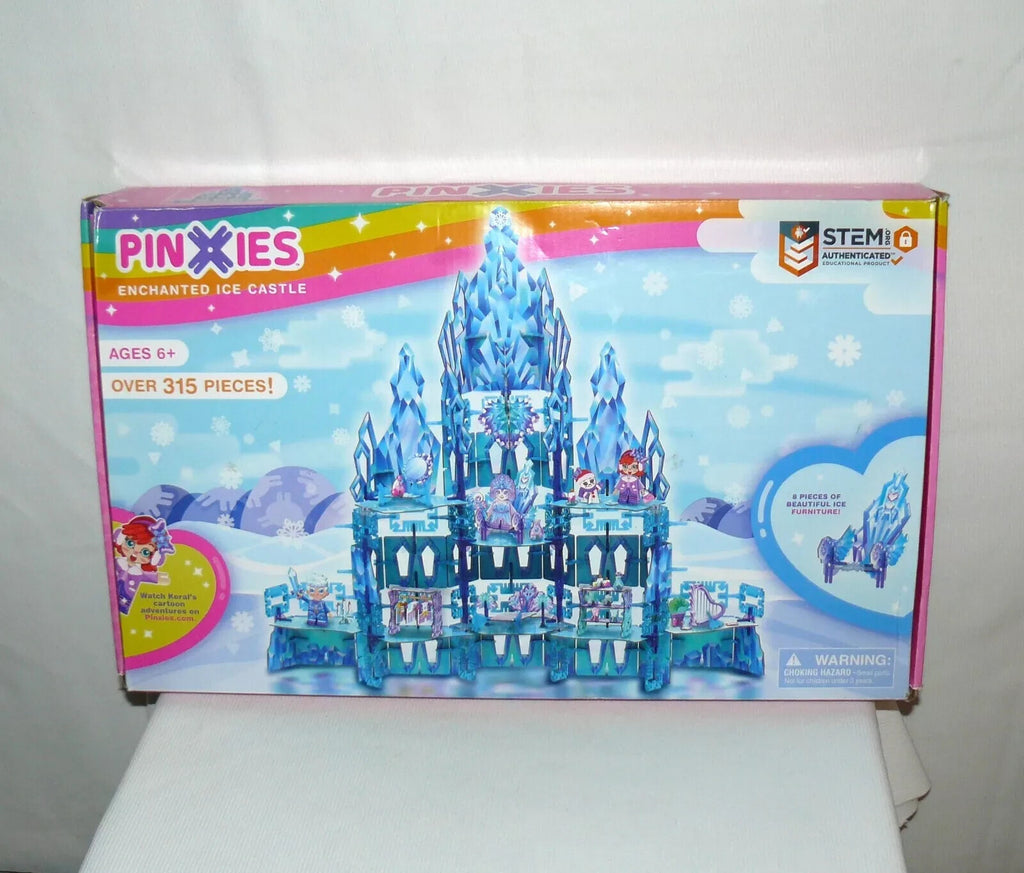 Pinxies Enchanted Magical Ice Castle 3D Puzzle Building PlaySet