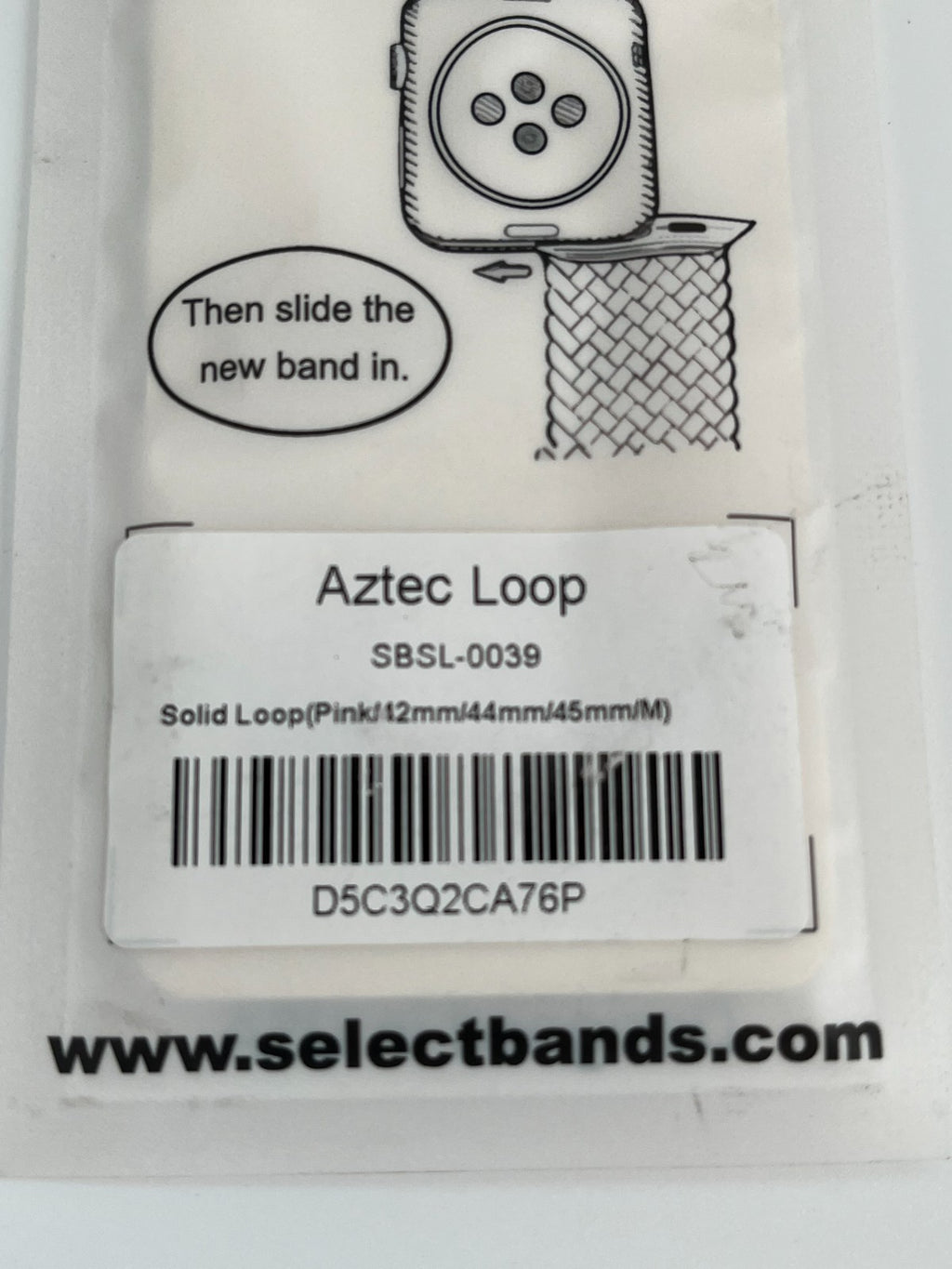 10-Pack Pink Solid Loop Apple Watch Bands, 0.8 x 6.6 Inch, Fits 42mm/44mm/45mm