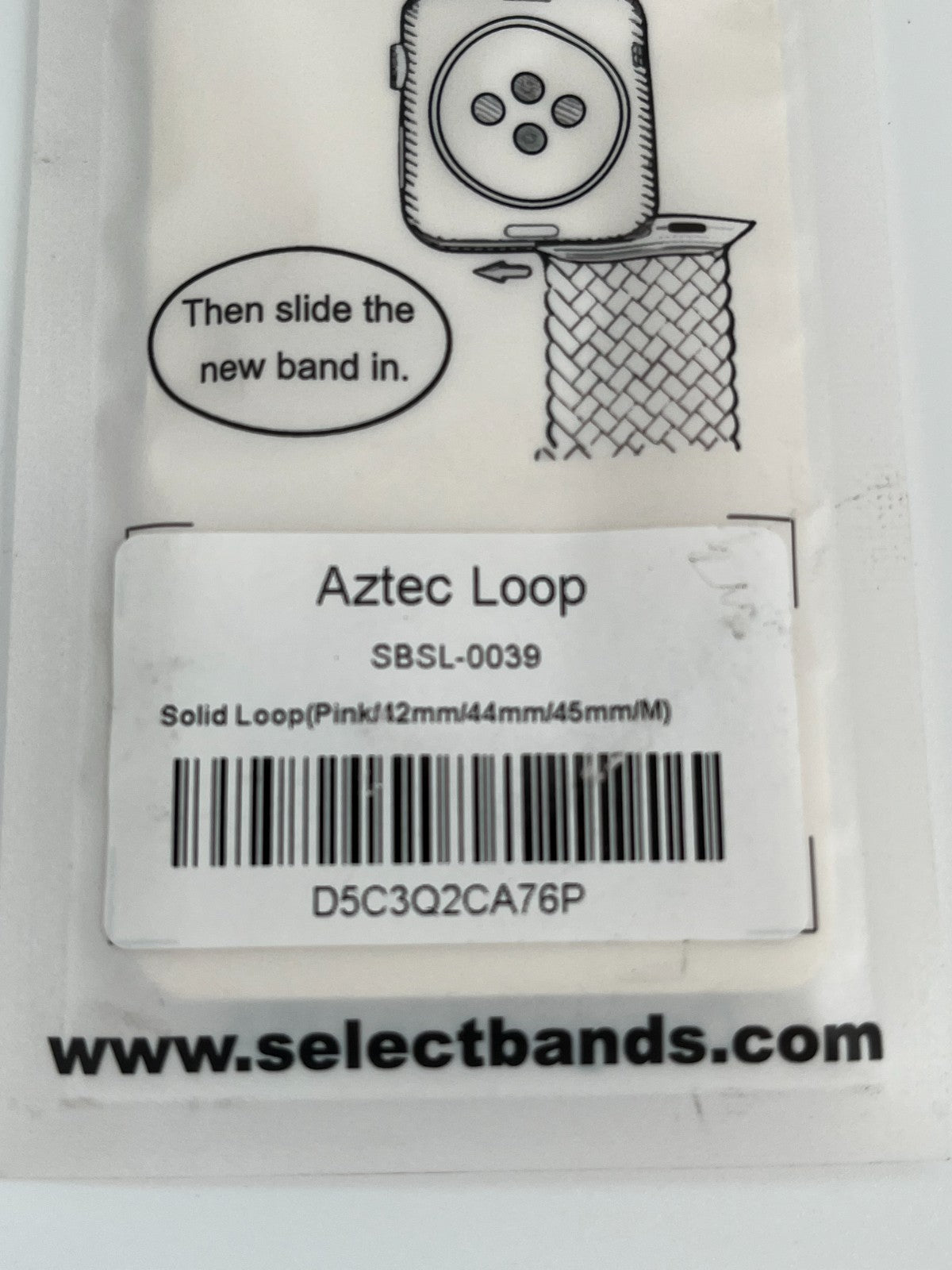 10-Pack Pink Solid Loop Apple Watch Bands, 0.8 x 6.6 Inch, Fits 42mm/44mm/45mm