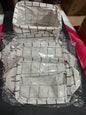 4 Pack Storage Baskets Bins Cabinet Fabric Container Basket w/Handle White Black