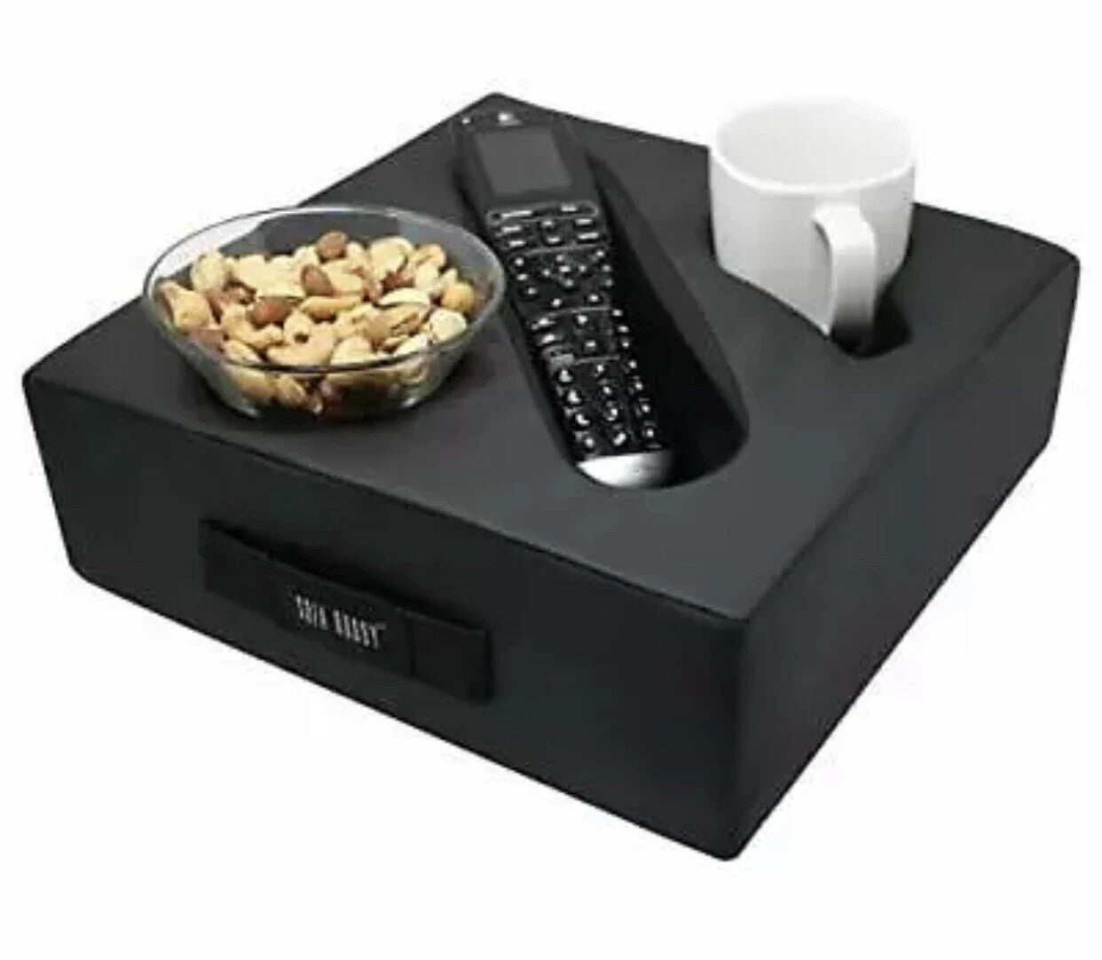 Sofa Buddy Convenient Couch Cup Holder Couch Caddy     PU material Blac