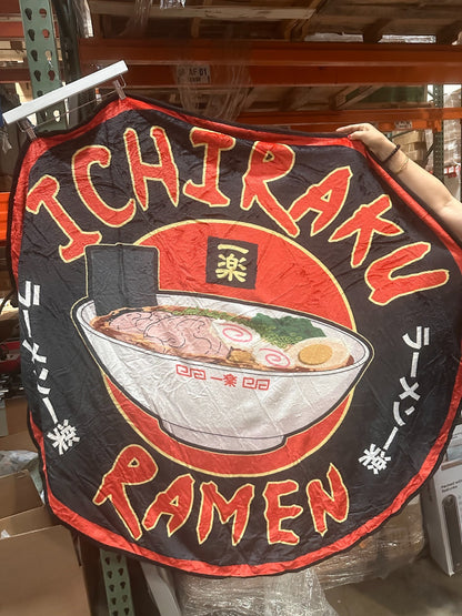 Naruto Shippuden Ichiraku Ramen Logo Round Throw