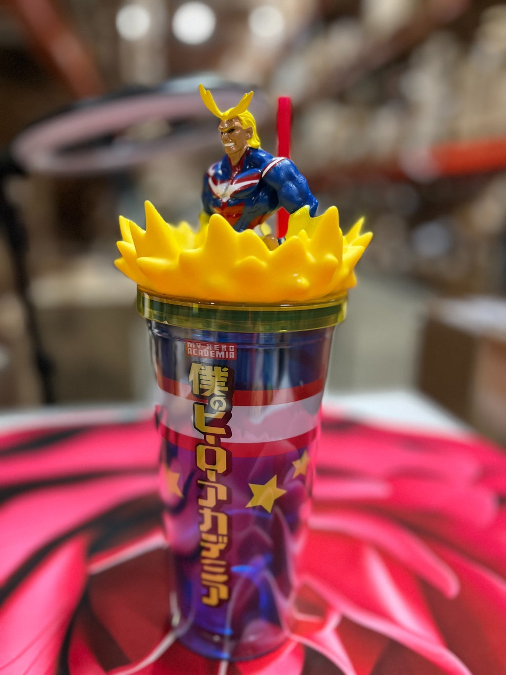 My Hero Academia All Might Tumbler With Straw Carnival Cup 20 oz Plastic Anime