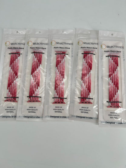 5-Pack XS  Aztec  pink Loop Watch Bands 0.8 x 5.6 Inch Fits 38mm/40 mm/41 mm