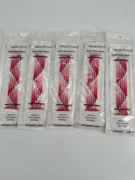 5-Pack XS  Aztec  pink Loop Watch Bands 0.8 x 5.6 Inch Fits 38mm/40 mm/41 mm