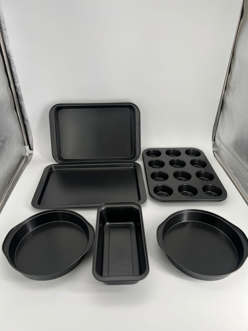 6pcs Set DIY Baking Pans Plate  Non-stick Baking Cake Pan Mould Tray