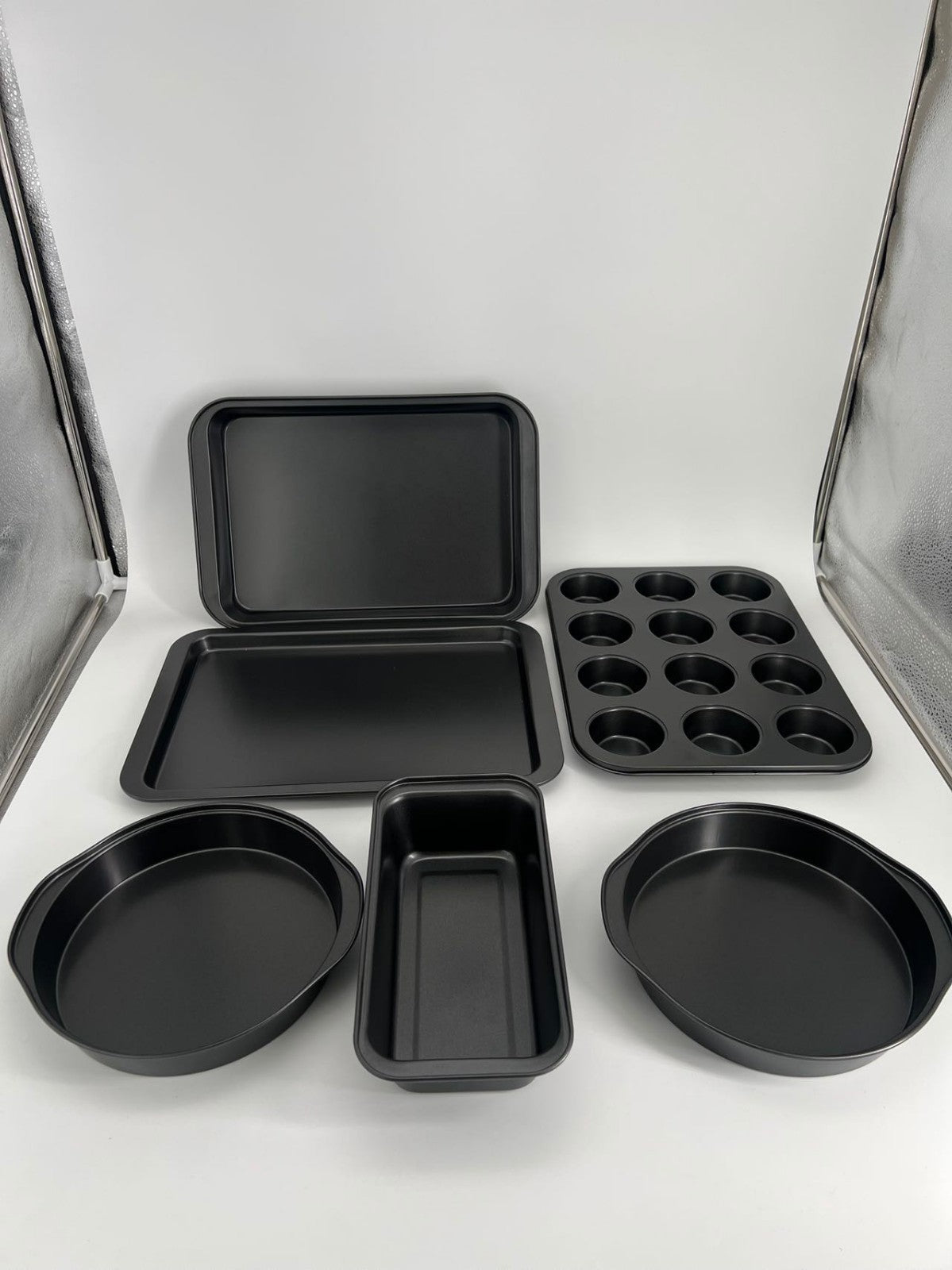6pcs Set DIY Baking Pans Plate  Non-stick Baking Cake Pan Mould Tray