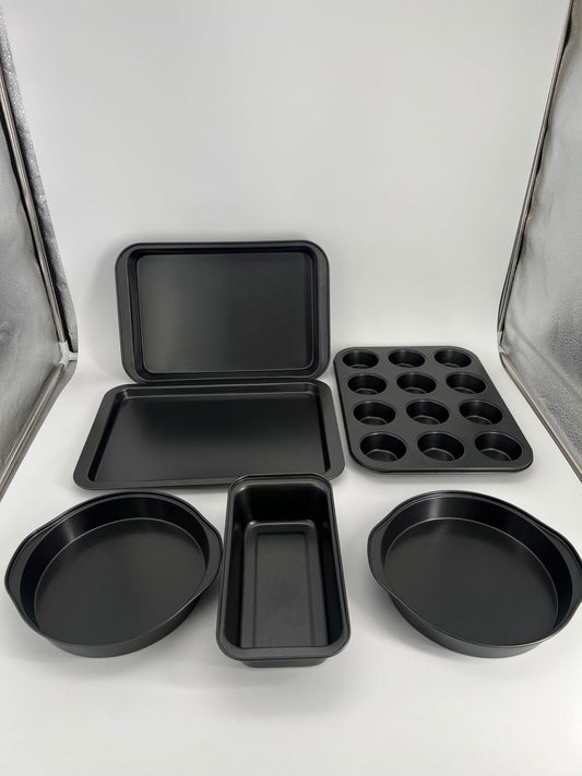 6pcs Set DIY Baking Pans Plate  Non-stick Baking Cake Pan Mould Tray