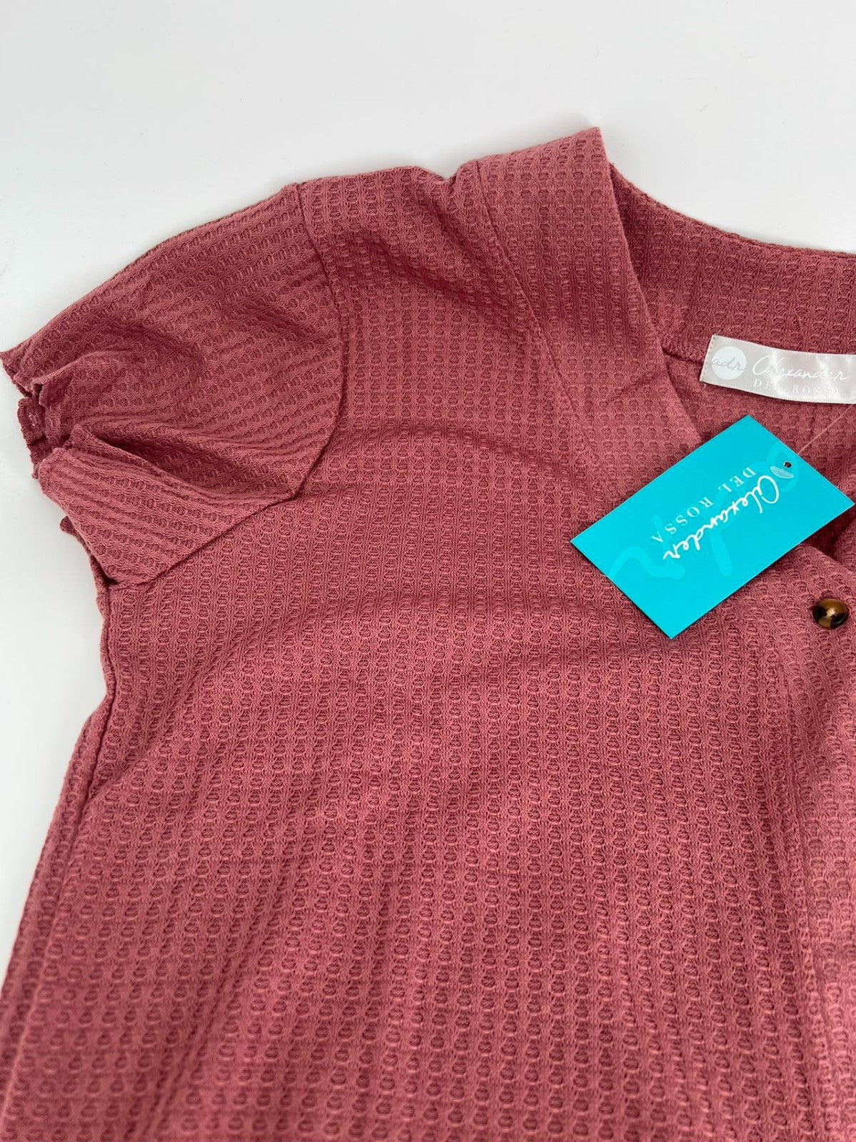 Lightweight Button Down Pajama Top Light rose red Size L