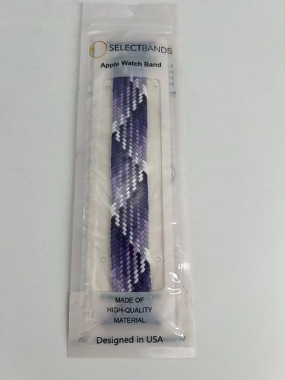 5  -Pack L  Purple  Loop Watch Bands 0.8 x 6.7 Inch   Fits 42mm/44mm/45mm