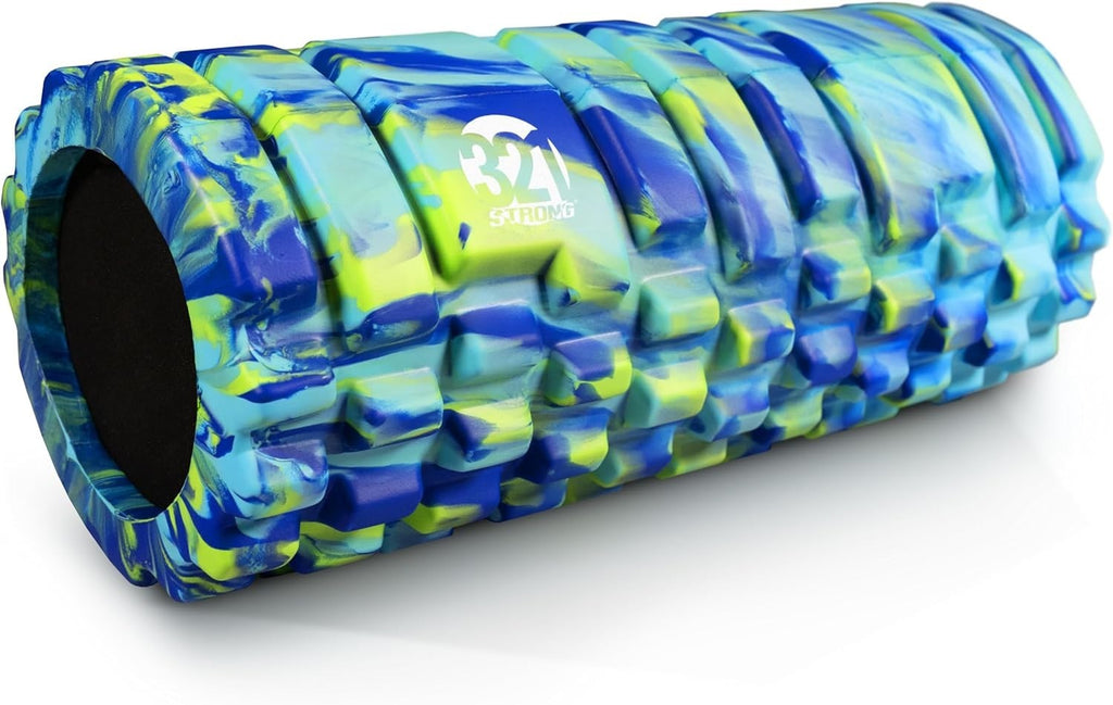Foam Roller – Unique ‘Alien’ Color, L12.5” x W 5.5” x H 5.5”– for Deep Tissue &