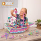 Marvelous Mermaid Ship | Build-Your-Own Magical Boat Play Set, Kids 3D Puzzle To