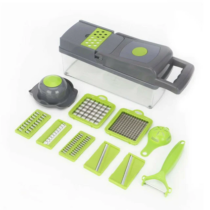 14in1 Vegetable Grater Slicer Dicer Potato Cutter Kitchen Gadget Tools Set.
