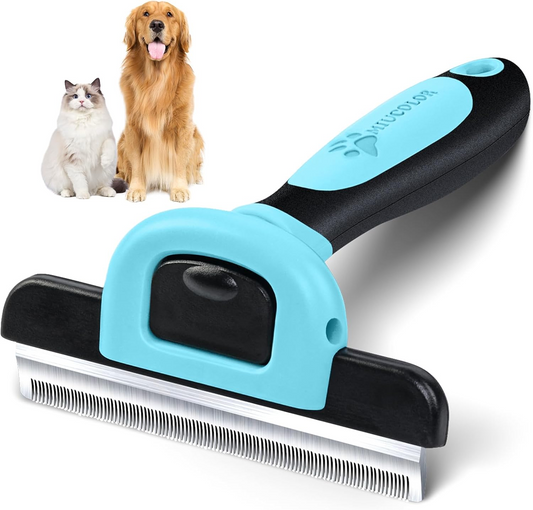 Pet Grooming Brush, Deshedding Tool for Dogs & Cats, Effectively Reduces