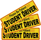 3 Pcs Student Driver Magnet Car Signs Please Be Patient Car Bumper Sticker Decal