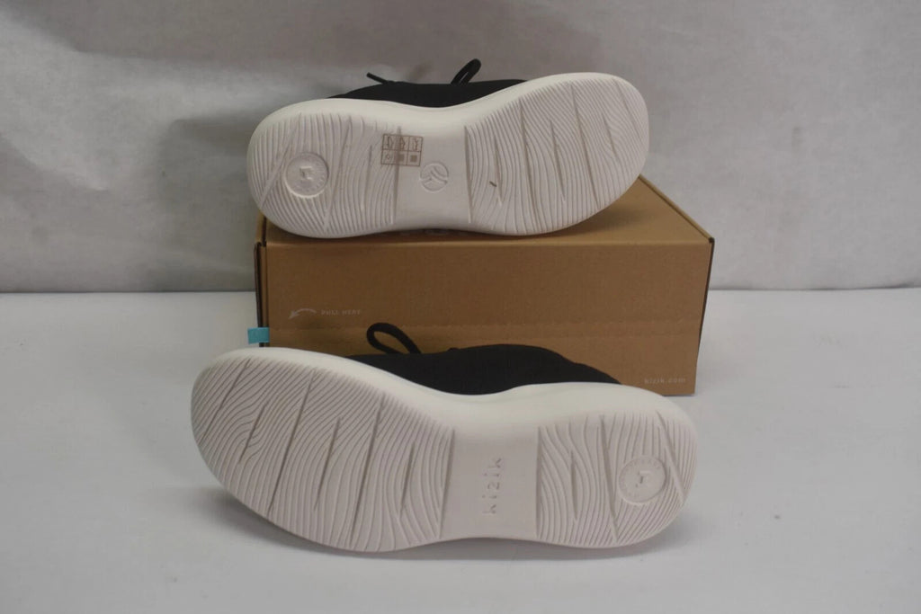 Madrid Eco-Knit Black/White Slip-On Hands Free Casual Shoes     SIZE:M 6 -7.5