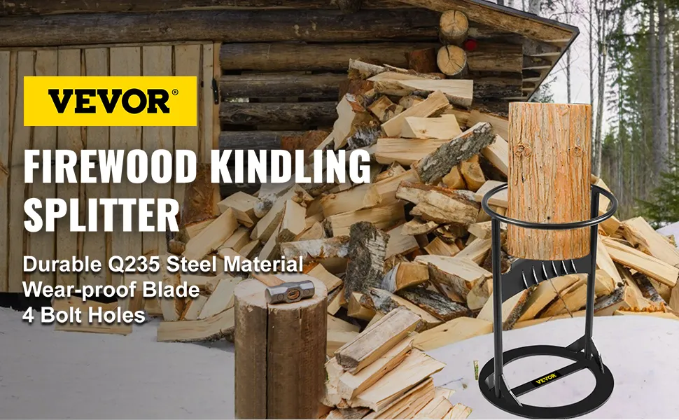 Log Splitter 13" x 8.3", Wood Splitter for 6"  5 Lbs