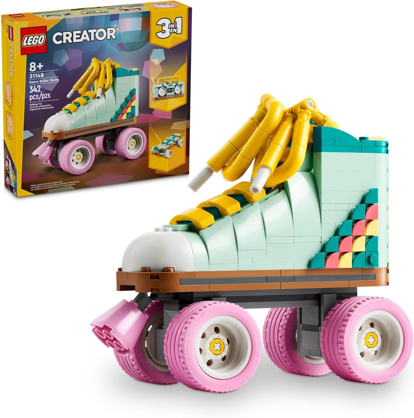 lego 3 in 1 creator sets new Retro Roller Skate