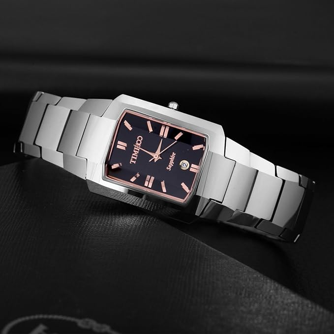 Analogue Tungsten Steel Sapphire Dial Japanese Quartz Calendar Display