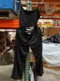 Women's Cami Top & Pants, Pajamas with Pockets, Spaghetti Straps black L