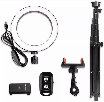 UBeesize Selfie Ring Light 8” with Tripod Stand for Phone