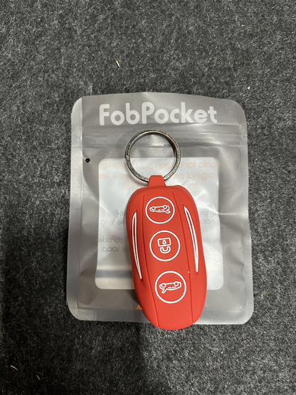 FobPocKet  PREMIUM RUGGED SILICONE FOBPOCKET  RED