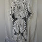 Women’s Swim Cover Up – Black with Sunflower Pattern