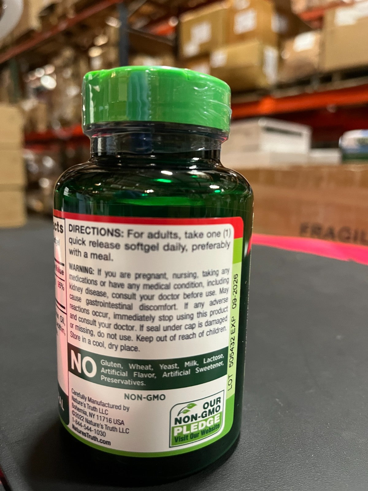 Magnesium 400mg Exp 09/26 Nature's Truth 72 Softgel Capsules Extra Strength