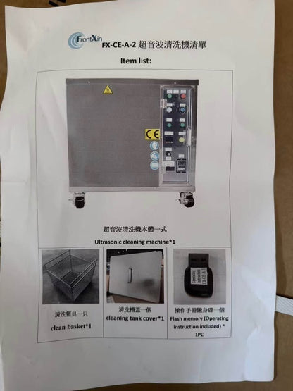 Brand New Single Tank Industrial Ultrasonic Cleaning Machine-Heavy Duty 80L Capa