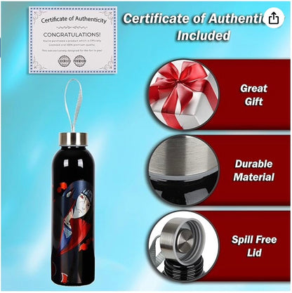 JUST FUNKY Naruto Water Bottle | Naruto Shippuden Akatsuki Glass Water Bottle Fe