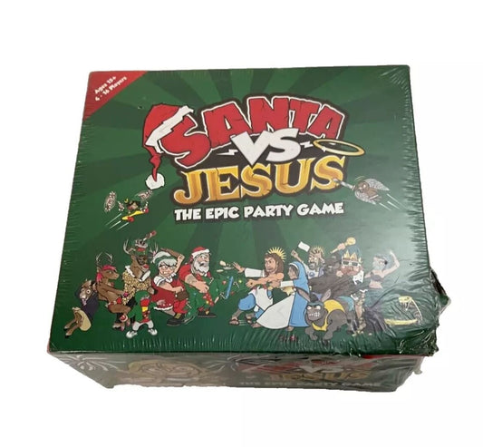 Christmas Card Game Santa VS Jesus The Epic Party Game Sealed Holiday Fun time