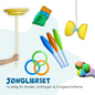 Juggling Set in a Backpack, 16 Pieces, Juggling Game with Diabolo for Children