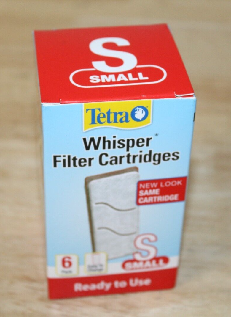 Tetra Whisper Filter Cartridges, Size Small, 6 Pack, Ready to Use, 19550