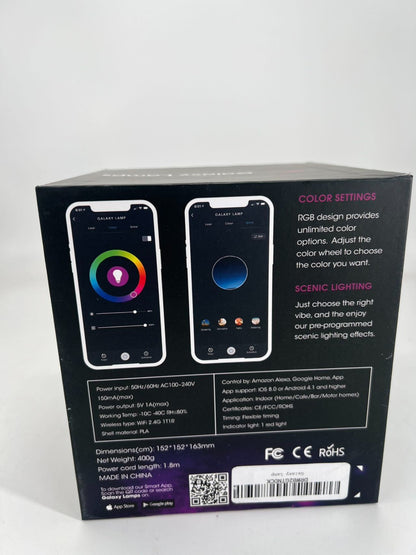 Moon Lamp Night Light Galaxy Lamp LED, Wood Stand, Remote