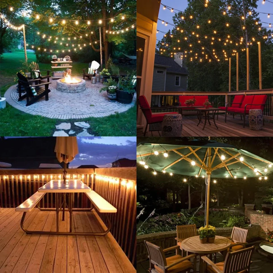 Solar String Lights LED Outdoor String Lights -Shatterproof,Waterproof