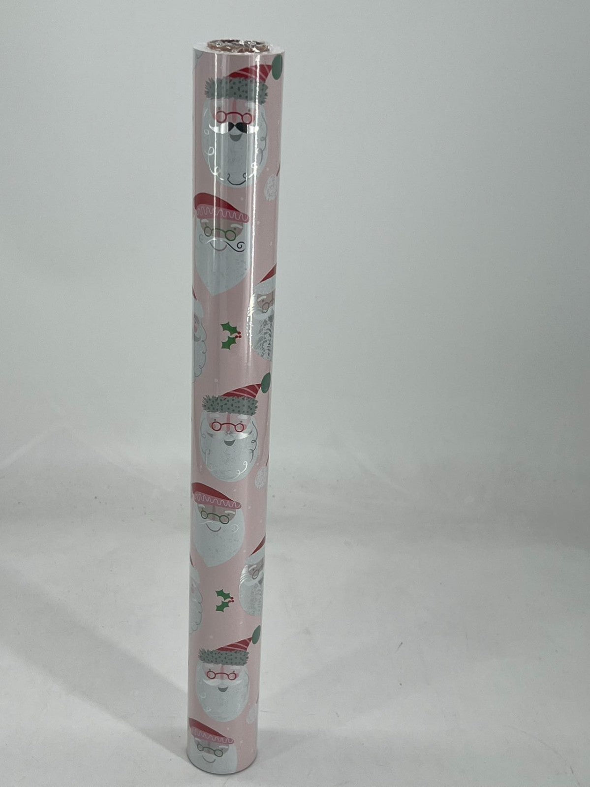 Pink Cowboy Santas Wrapping Paper