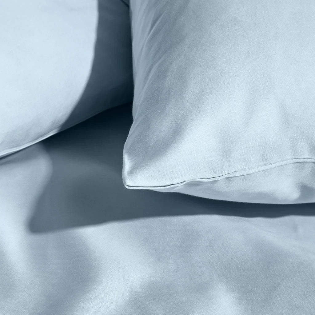 Sky Blue King Pillowcases, 2-Pack, Luxe Silky Soft, 20” x 37”