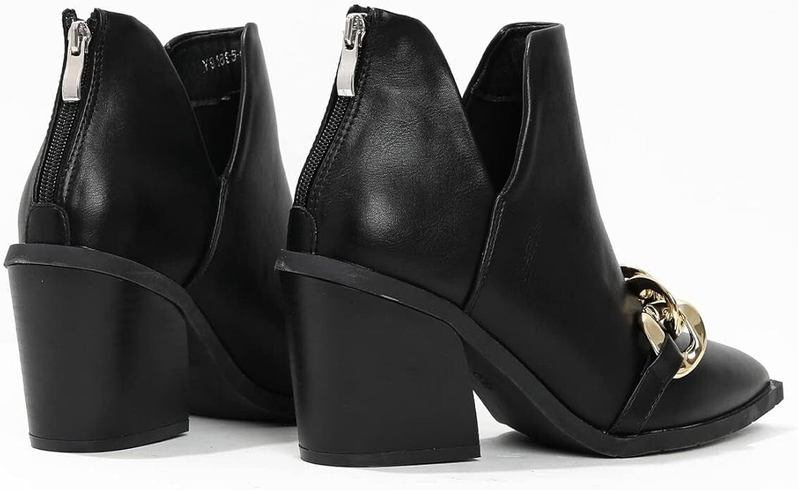 Womens Pointed Colour : Black，Size:7