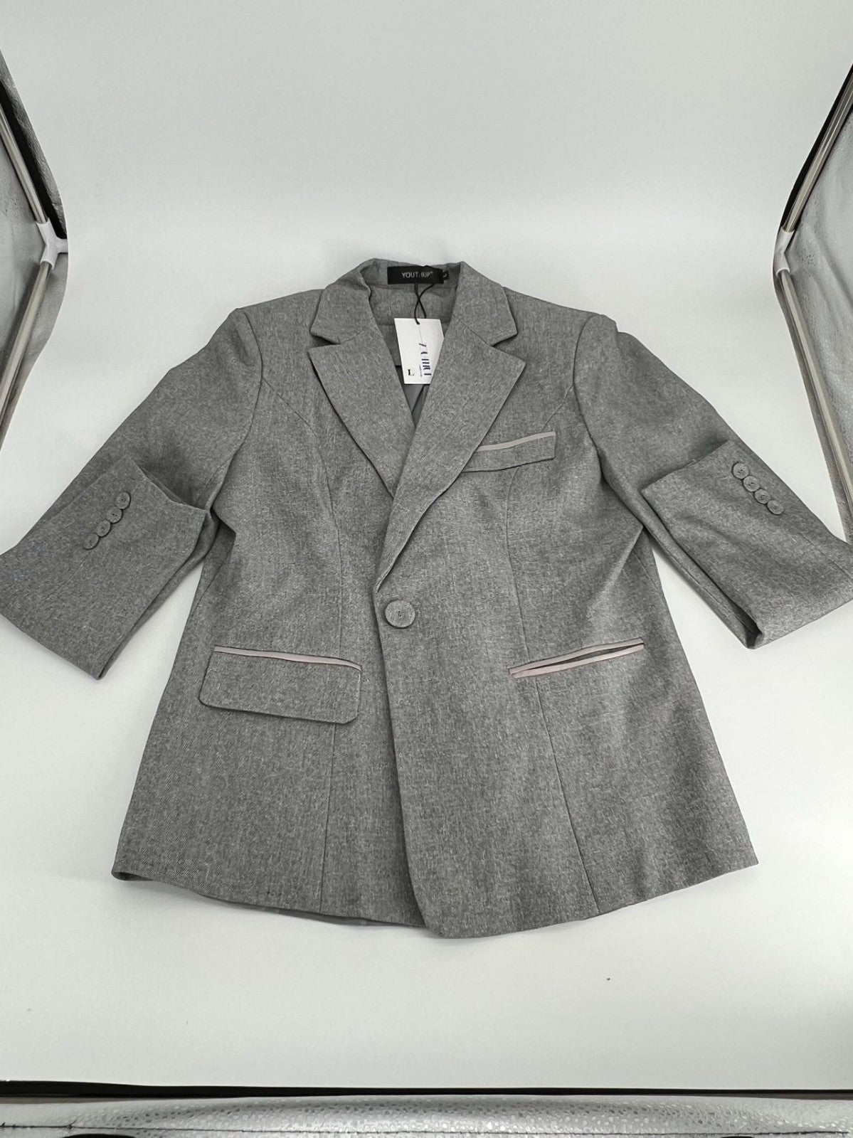 Le Suit Straight Leg Womens 2-pc. Pant Suit Size L