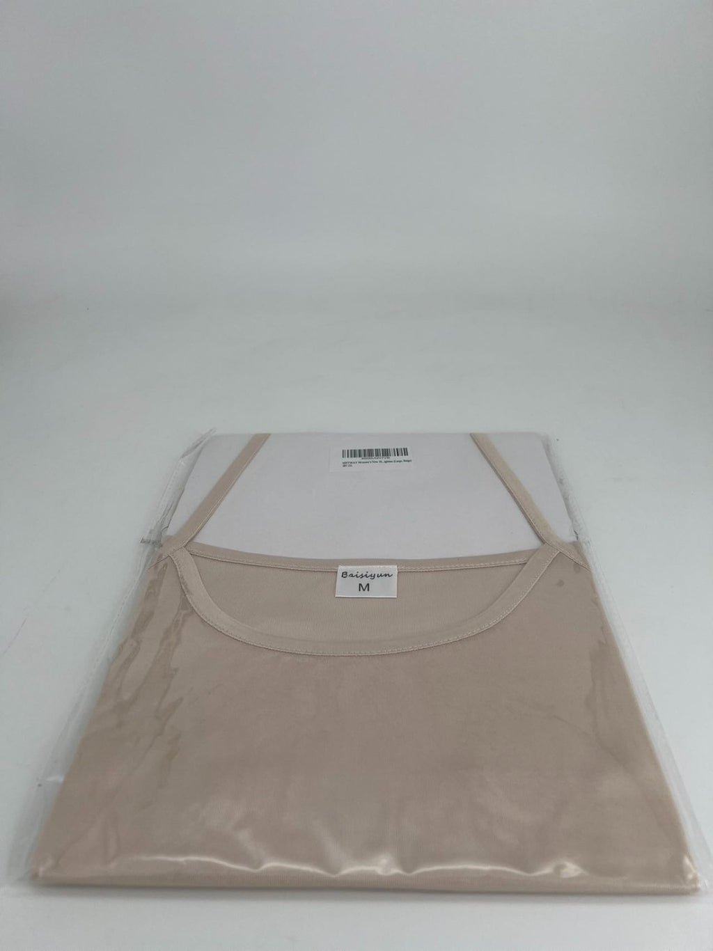 See Through Sleepwear Dress Beige M