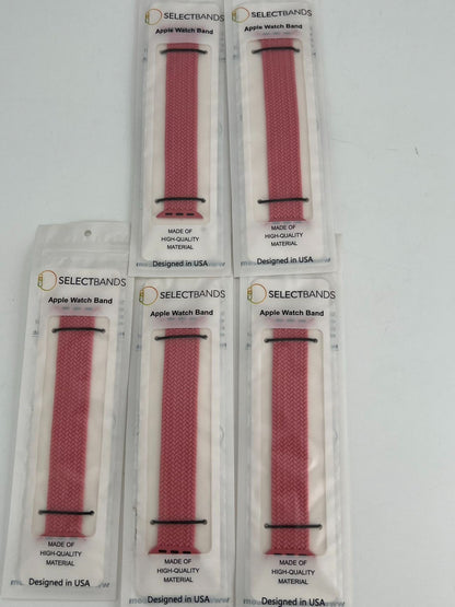 5-Pack S Aztec pink  Loop Watch Bands 0.8 x 5.6 Inch Fits 38mm/40 mm/41mm  Case