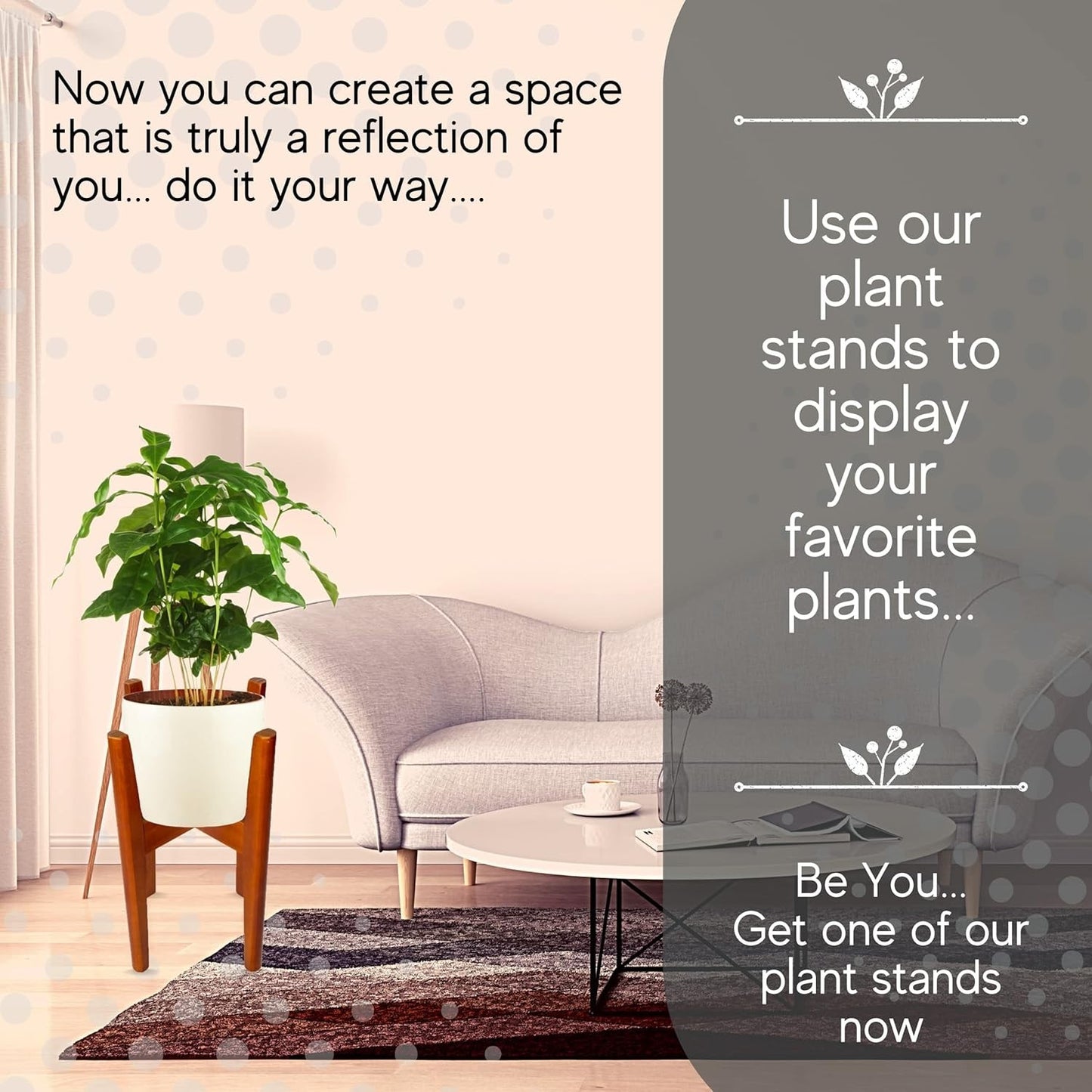 Adjustable Plant Stand, Fits 8-12 Inch Pots
