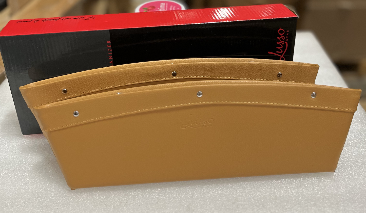 Car Seat Gap Filler and Organizer, 14*4.3inch,Color:Yellow