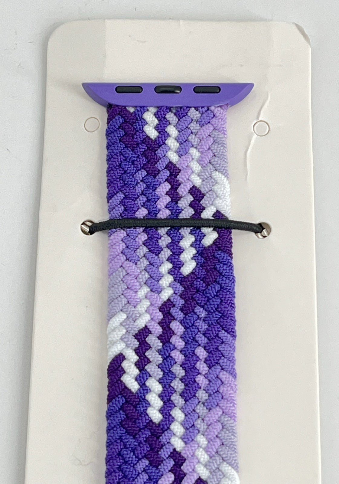 10-Pack L purple  Solid Loop Watch Bands 0.8 x 6.6Inch , Fits 38mm/40mm/41mm